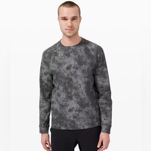 Lululemon Mens Size City Sweat Crew Asphalt Graphite Gray